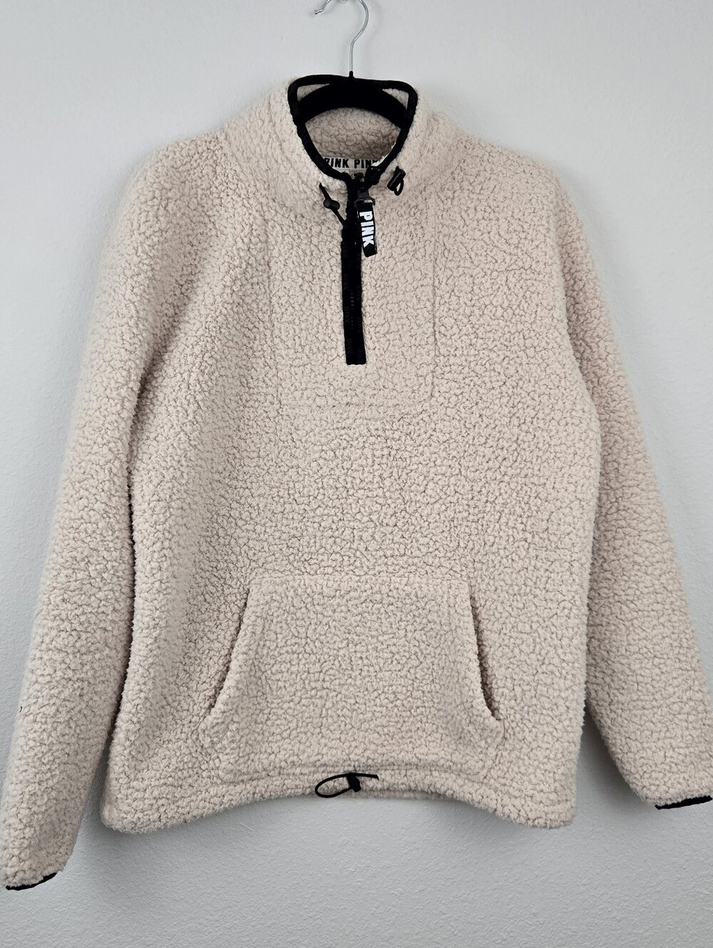 Victoria Secret PINK Sherpa Quarter Zip Pullover